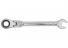 Ключ комбинированный трещоточный, шарнирный 19мм MATRIX