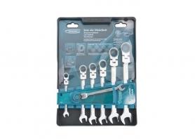 Набор ключей комбинированных,  7шт. шарнирный GROSS