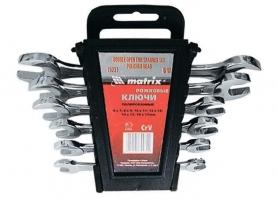 Набор ключей рожковых  8шт. хромированных MATRIX