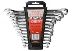 Набор ключей комбинированных, 12шт. зеркальных MATRIX