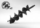 Шнек для бурения грунта двухзаходный Carver  GDB-150