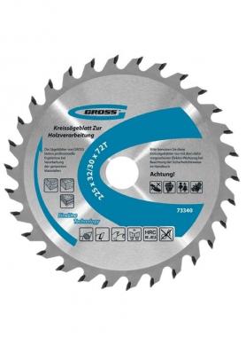 Диск пильный по дереву Gross 255х32/30х72Т