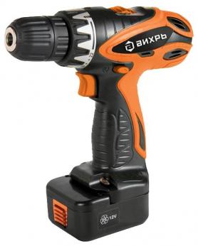 Дрель аккумуляторная ВИХРЬ ДА-12-1 (72/14/11)