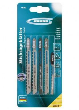 Пилки для лобзика набор GROSS  5шт (78253)