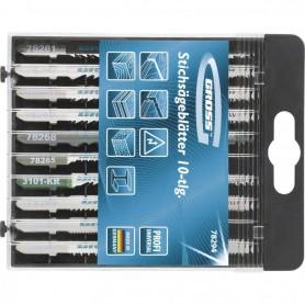 Пилки для лобзика набор GROSS 10шт (78294)