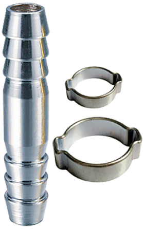 Переходник    Fubag  6мм елочка на елочку с 2-мя  кольцами 6x11мм 180390-В.