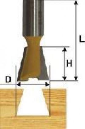 Фреза Энкор 9316 пазовая «ласточкин хвост»