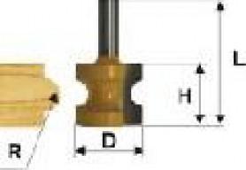 Фреза Энкор 10554 кромочная полустержневая