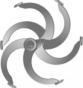 Фреза для культиватора  «Целина»  5-зубов.