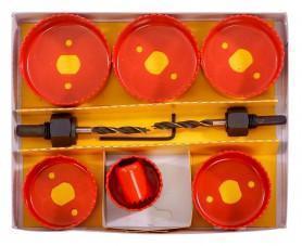 Набор пил кольцевых Энкор 7-предмета+2адаптер