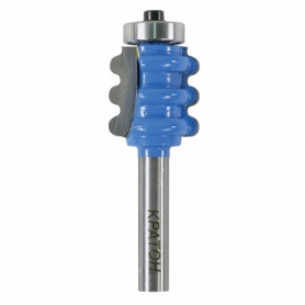 Фреза Кратон кромочная фигурная с подшипником  Ø23,8х30,2 мм R4,0 мм, хв. 8 мм