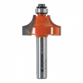 Фреза Кратон кромочная калевочная с подшипником  PROF Ø22,2х13,0 мм R4,8 мм, хв.8 мм