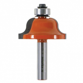 Фреза Кратон кромочная калевочная с подшипником  PROF Ø28,6х13,0 мм R4,0 мм, хв.8 мм