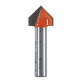 Фреза Кратон пазовая галтельная с V-образным наконечником  PROF 9,5х13,0 мм, хв.8 мм