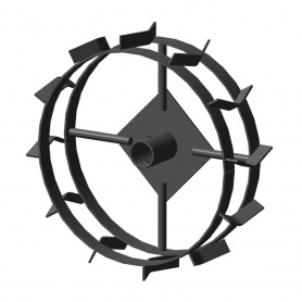 Грунтозацеп вал 34 мм. МБ Салют, 360/90 мм. длина втулки 65 мм. 2 обода