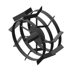 Грунтозацеп вал S32, 380/180 мм. длина втулки 115 мм. 3 обода НЦ