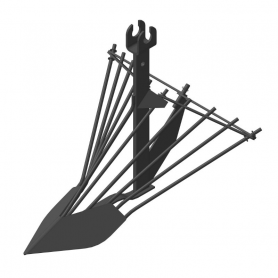 Картофелекопалка МБ Салют, стойка 10*380 мм. с ухом, ширина 460 мм. без сцепки