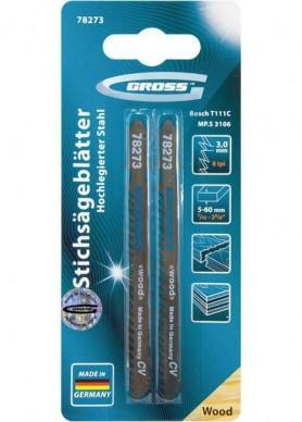 Пилки для лобзика Т111С GROSS 2шт