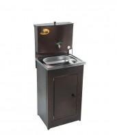 Умывальник дачный ЛЮКС, с подогревом, нержавеющая мойка, цвет медь