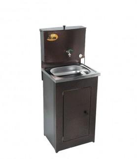 Умывальник дачный КОМФОРТ, с подогревом, нержавеющая мойка, цвет белый