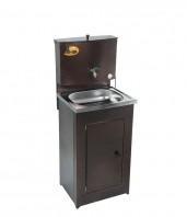 Умывальник дачный КОМФОРТ, с подогревом, нержавеющая мойка, цвет серебро