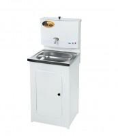 Умывальник дачный ЛЮКС, без подогрева, нержавеющая мойка, цвет белый