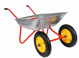 Тачка строительная 65л. 90кг, BRAIT 2к. 3.00-8/25 пневмо BRAIT