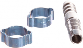 Переходник 10мм елочка на елочку с 2-мя обжимными кольцами 10x15мм FUBAG