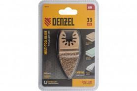 Шлифовальная дельтовидная, HМ, по плитке и дереву,  33мм Denzel
